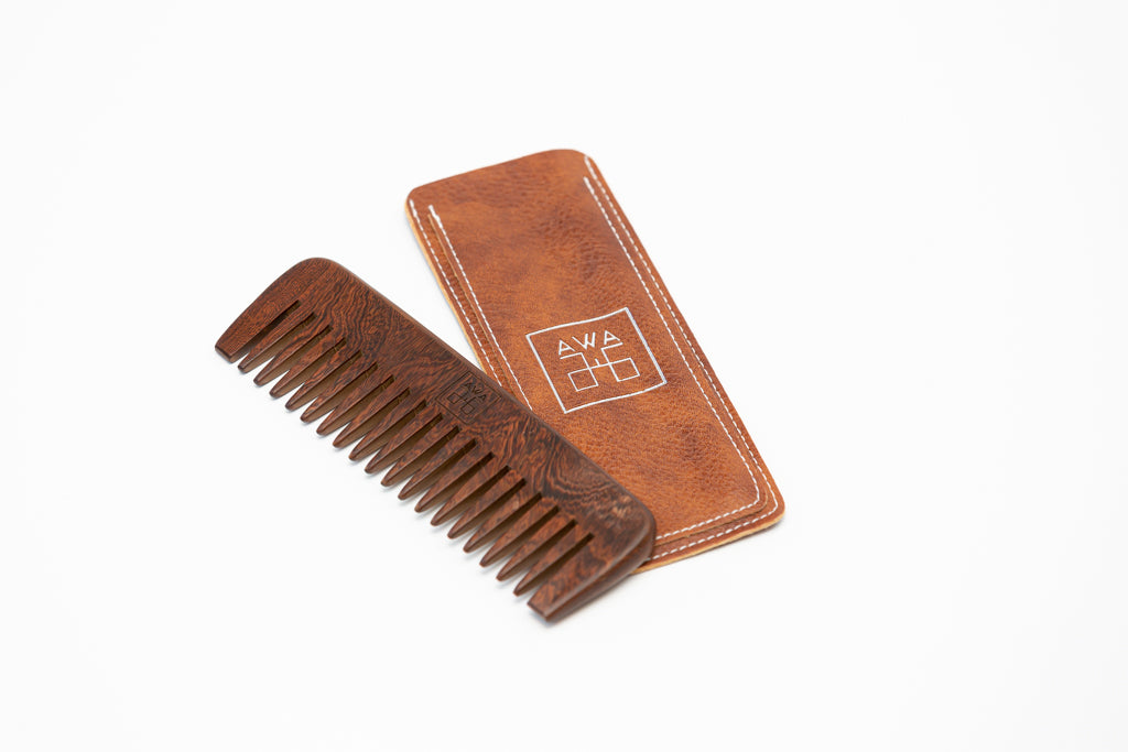 Wide toothed Sandal wood comb